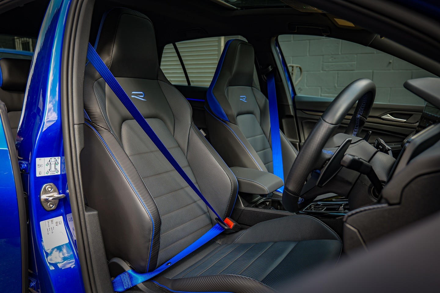 Custom leather vehicle interior detailing